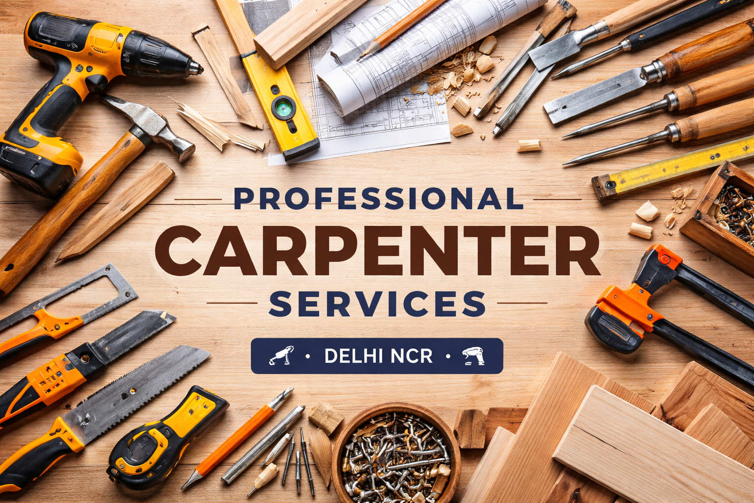 Professional Carpenter Services in Delhi NCR – Reliable Woodwork Solutions Near You